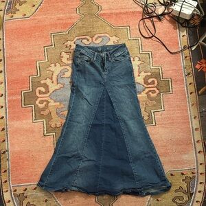 Women's Blue Denim Flared Jeans